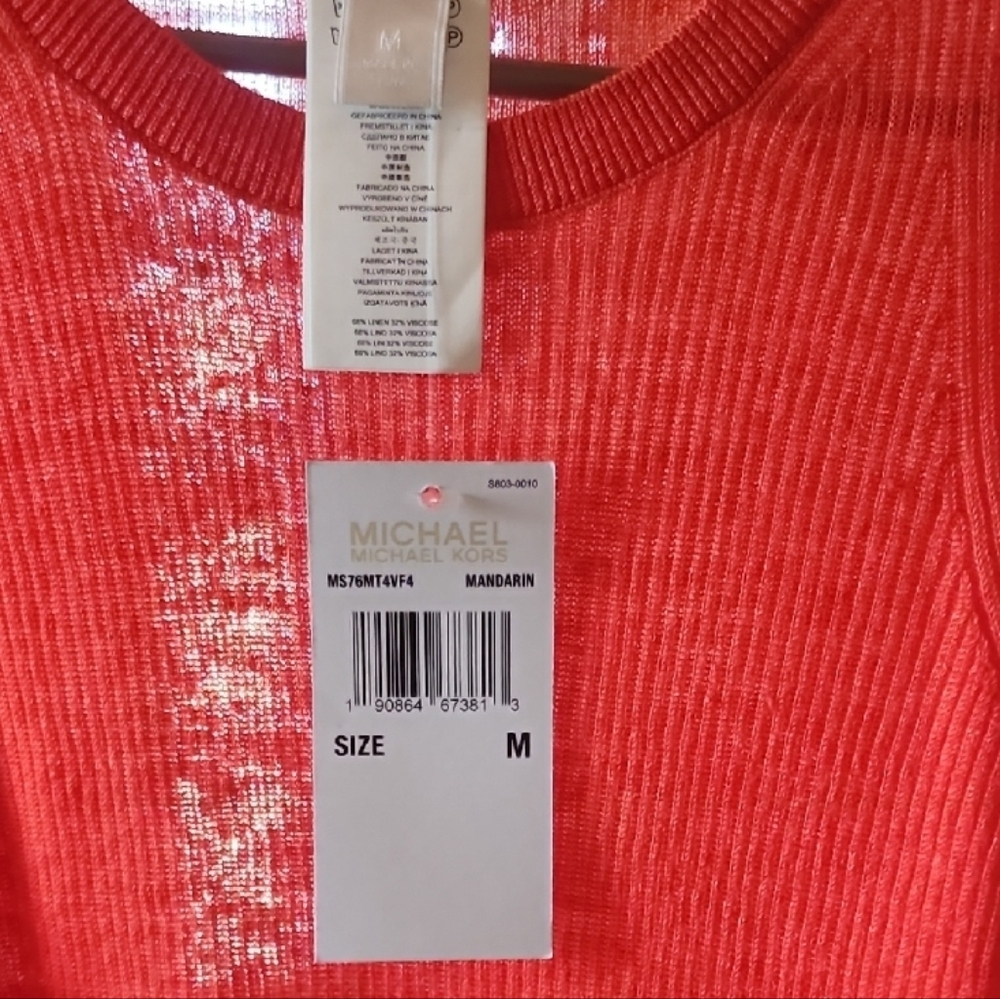 Michael Kors Mandarin Ribbed Top - Picture 5 of 5